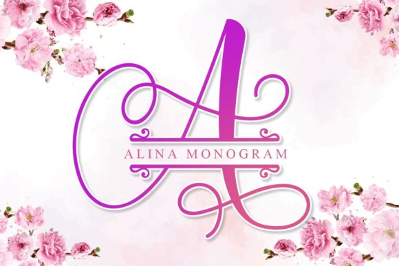 Alina Monogram Font: Crafting Elegant, Personalized Designs