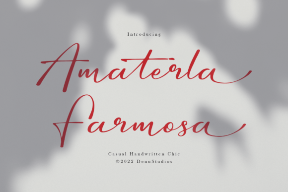 Amaterla Farmosa: A Casual Handwritten Font for Creative Projects