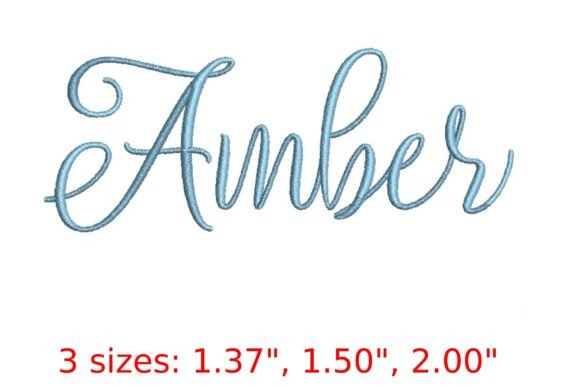 Amber Embroidery Font: Captivating Script Design