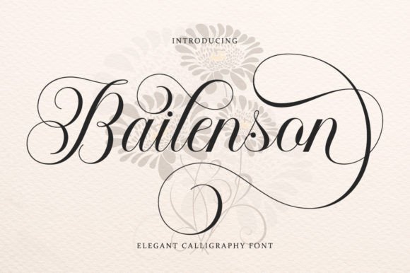 Bailenson Font: Classic Calligraphy for Timeless Designs