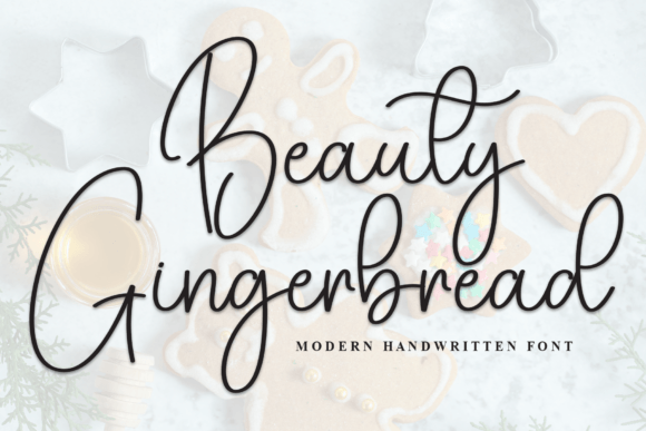 Beauty Gingerbread Font: Elegant Script for Creative Projects