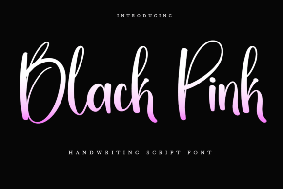 Black Pink Font: Elegant Handwritten Typography for Creative Designs