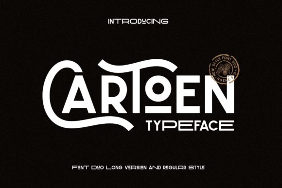 Cartoen Font Duo: Vintage Style for Modern Designs
