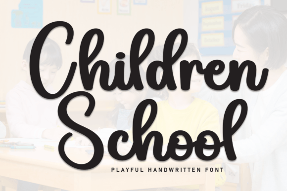 Children School Font: Elegant Script for Creative Projects