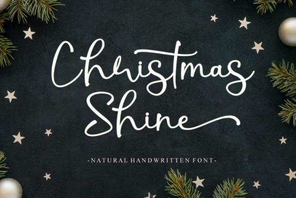 Christmas Shine: A Refined Script for Festive Designs