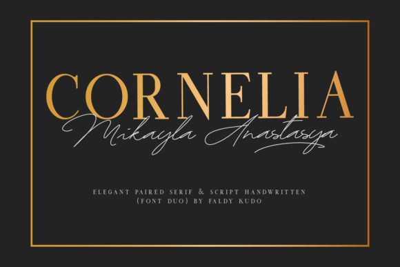 Cornelia Font Duo: A Timeless Pair for Elegant Designs