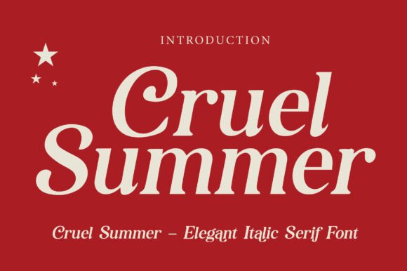 Cruel Summer: A Modern Serif for Elegant Design