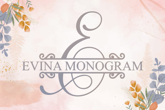 Discover the Charm of Evina Monogram Font