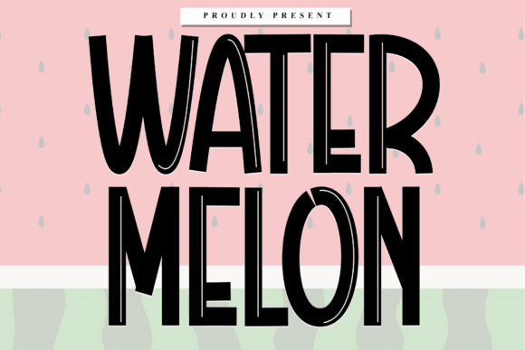 Discover the Charm of Water Melon Font