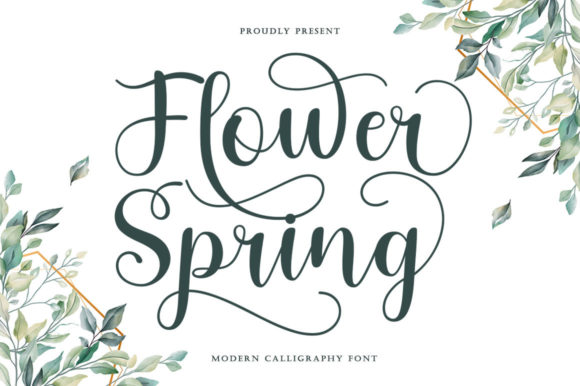 Discover the Elegance of Flower Spring Font