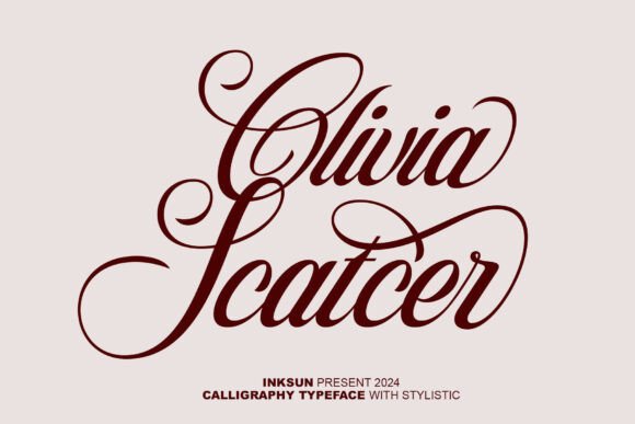 Discover the Elegance of the Olivia Scatcer Font