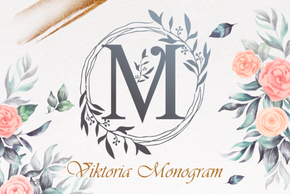 Discover the Elegance of Viktoria Monogram Font