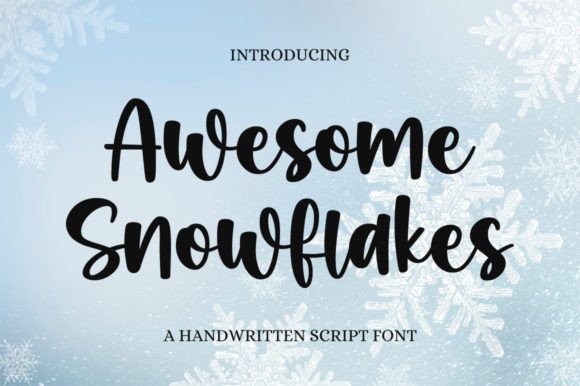 Discover the Elegant Awesome Snowflakes Font