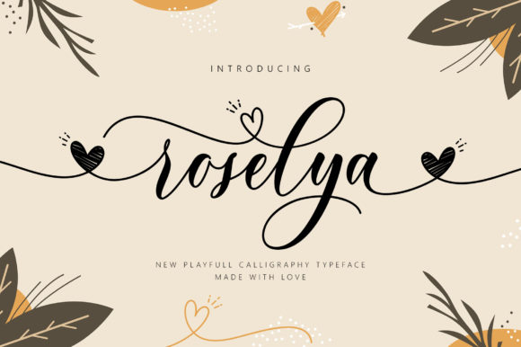Discover the Romantic Charm of Roselya Script Font