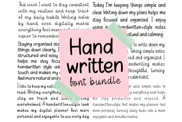 Handwritten Font Bundle: Add a Personal Touch to Your Designs