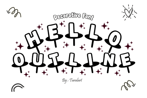 Hello Outline Font: Bold and Playful Typography for Fun Designs