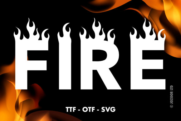 Ignite Your Designs with the Fire Font Typeface