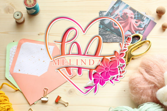 Melinda Monogram Font: A Dainty and Unique Decorative Typeface