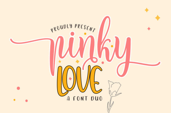 Pinky Love Font Duo: A Sweet Handwritten Typeface for Creative Projects
