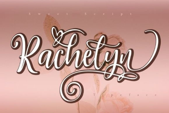 Rachelyn: An Elegant Script Font with Heart Ornaments