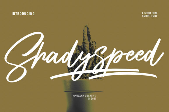 Shadyspeed Script Font: Your Next Signature Typeface