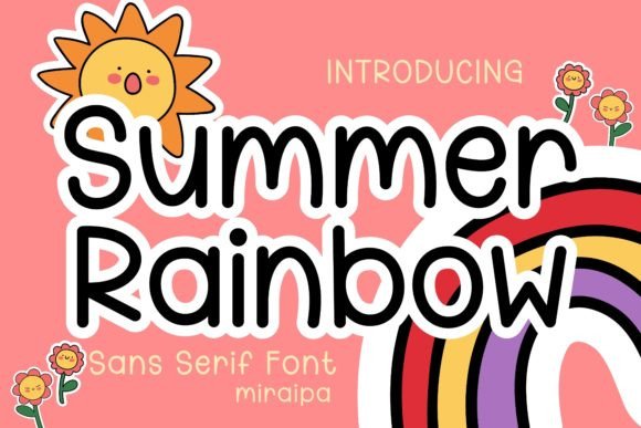 Summer Rainbow Font: A Cheerful Handwritten Typeface