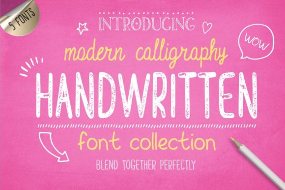 The Handwritten Font Collection: Authentic Design Assets