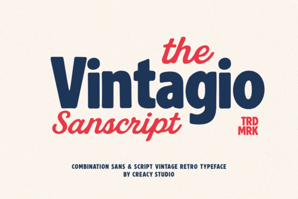 Vintagio Sanscript Duo Font: A Retro-Inspired Typeface for Modern Design