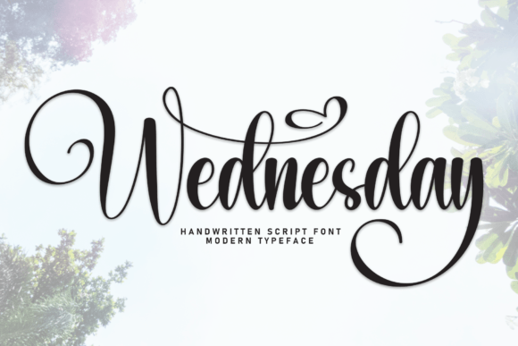 Wednesday Font: Elegant Script for Modern Design