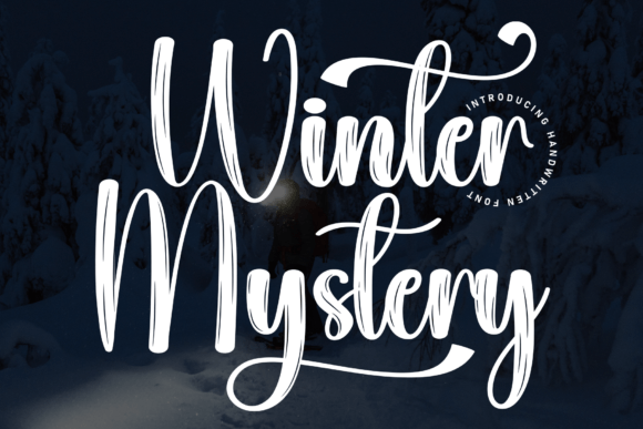 Winter Mystery Font: Sweet and Friendly Handwritten Style